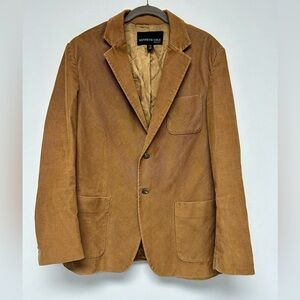 Kenneth Cole New York Tan Brown Corduroy Blazer Boyfriend Fit Oversized size L​​